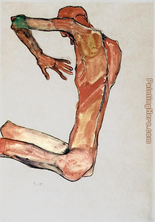 Egon Schiele Male Nude